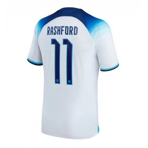 England Marcus Rashford #11 Replica Home Shirt World Cup 2022 Short Sleeve